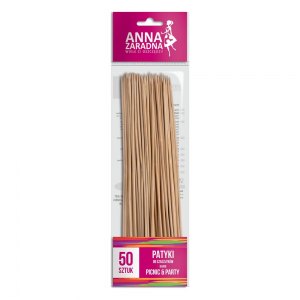 Anna Zaradna Patyki do szaszłyk&oacute;w długie 50szt