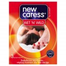 New Caress prezerwatywy Wet N Wild 3szt