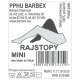 Barbex rajstopy Mini czarne 1 para