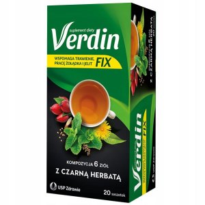 Verdin FIX z czarną herbatą 20 saszetek