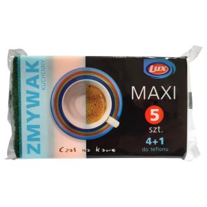LUX zmywak kuchenny MAXI 5szt  4 + 1 do teflonu 