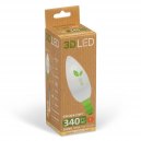 3D LED Żarówka 4W E14 barwa ciepła biała