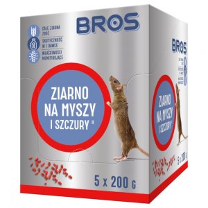 BROS ziarno na myszy i szczury 5x200g
