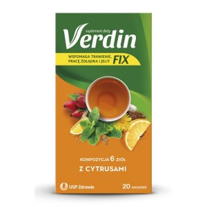 Verdin FIX z cytrusami 20 saszetek