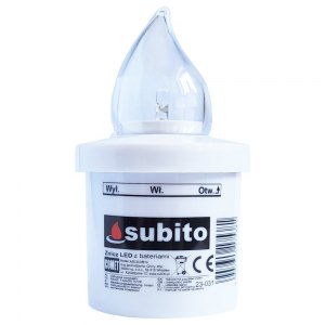 Subito wkład do zniczy LED COMET biały 1szt