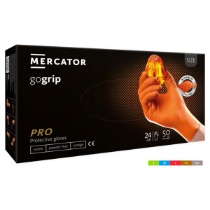 Mercator gogrip rękawice pomarańczowe rozmiar XL 50szt