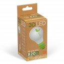 3D LED Żarówka 9W E27 barwa ciepła biała