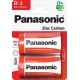 Panasonic Baterie R20 D 1.5V 2szt