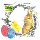 Daisy serwetki wielkanocne Zajączek z Kurczaczkiem 20szt