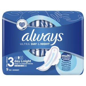 Always Ultra Day & Night Podpaski ze skrzydełkami 9szt