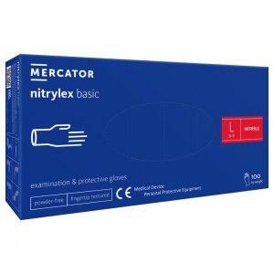 Mercator nitrylex basic rękawice rozmiar L 100szt