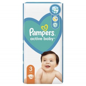 Pampers Active Baby Pieluchy rozmiar 3 6-10kg 54szt