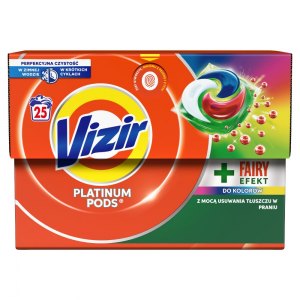 Vizir kapsułki do prania Platinum + Fairy do kolorów 25 szt.