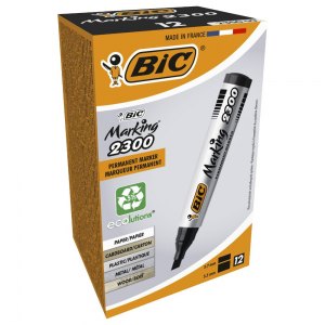 BIC marker permanentny Marking 2300 czarny 12 szt.