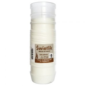 Świetlik wkład do zniczy 5 dniowy 20szt