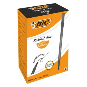 BIC Długopis Round Stic Classic Czarny 60szt