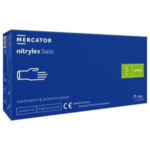 Mercator nitrylex basic rękawice rozmiar S 100szt