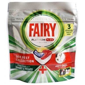 Fairy kapsułki do zmywarki Platinum Plus Lemon 3szt