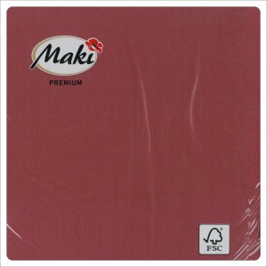 Maki serwetki składane Claret 20szt