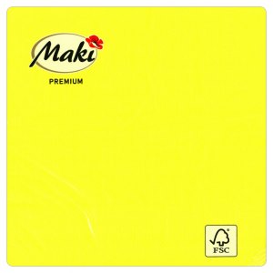 Maki serwetki składane Yellow 20szt