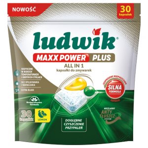Ludwik Maxx Power Plus kapsułki do zmywarek Lemon 30szt