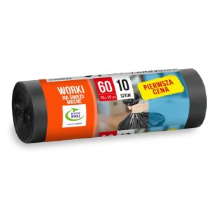 Pierwsza Cena worki na śmieci Mocne 60L 10szt