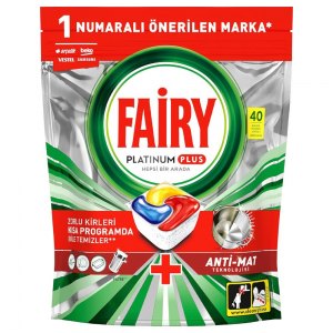 Fairy kapsułki do zmywarki Platinum Plus Lemon 40szt