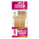 Anna Zaradna widelce drewniane 6szt