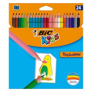 BIC Kredki Ołówkowe Tropicolors 24szt