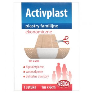 Activplast Plastry familijne Ekonomiczne 1m x 6cm