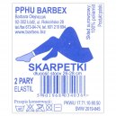 Barbex Skarpetki damskie brązowe ELASTIL 2 pary