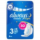Always Classic Night podpaski ze skrzydełkami 8 szt