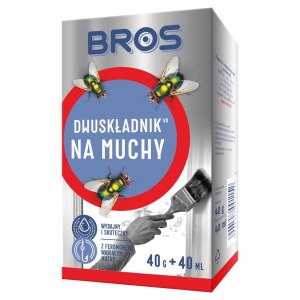 BROS Dwuskładnik - Preparat na muchy 40g + 40ml