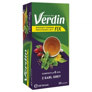 Verdin FIX z earl grey 20 saszetek