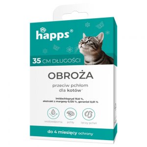 Happs obroża przeciw pchłom dla kotów 35cm